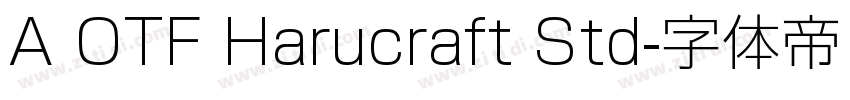 A OTF Harucraft Std字体转换